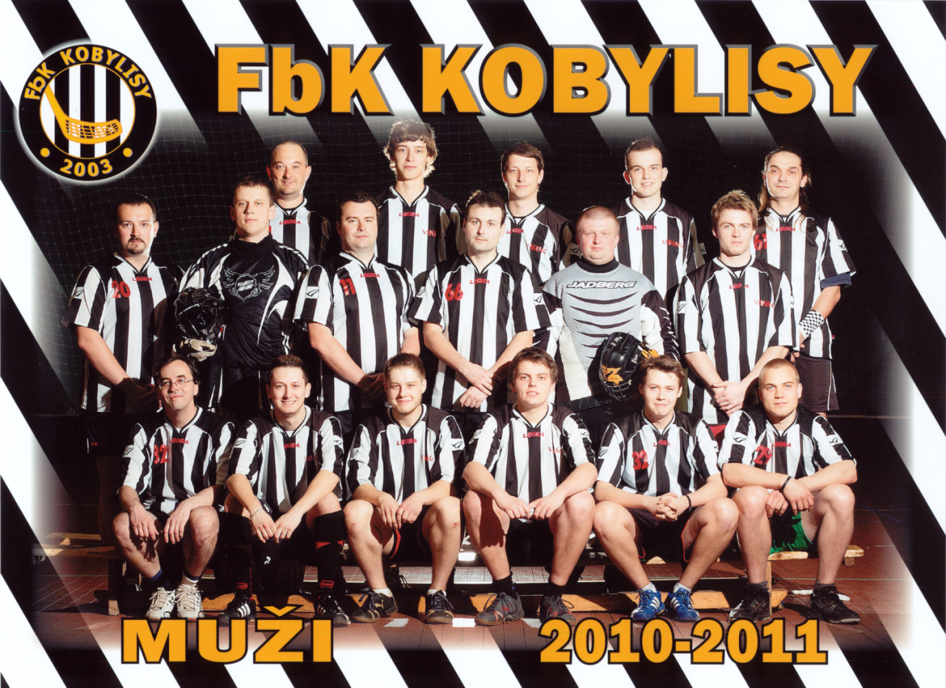 Týmy mužů a veteránů, sezóna 2010-2011; Autor: Pavel Růžička SportKarty.cz; Zdroj: Archiv FbK Kobylisy
