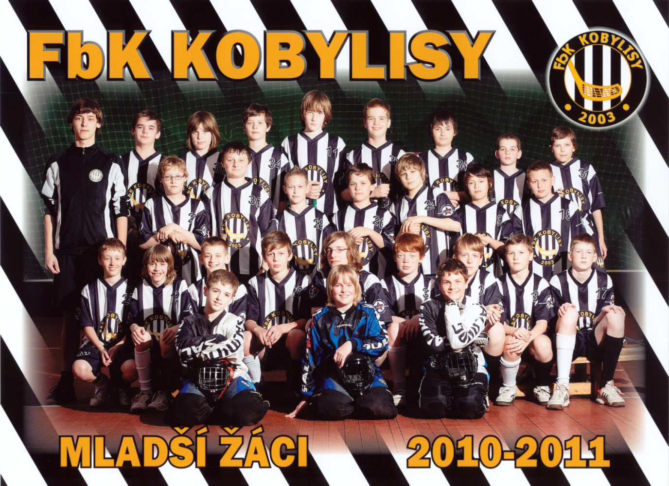 Tým mladších žáků, sezóna 2010-2011; Autor: Pavel Růžička SportKarty.cz; Zdroj: Archiv FbK Kobylisy